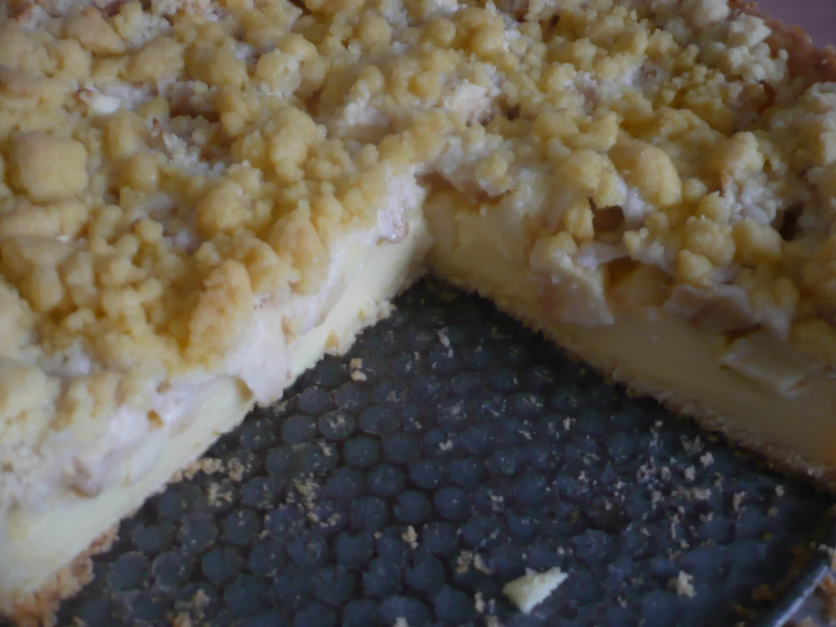 Apfelkuchen mit Pudding - Rezept - Bild Nr. 16410