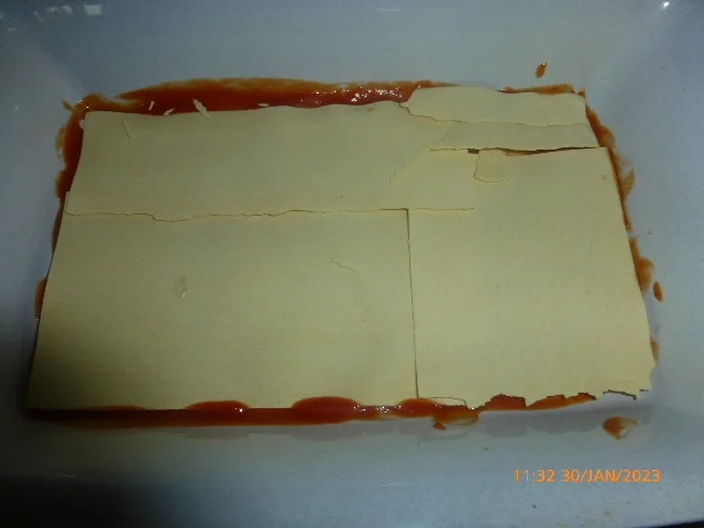 Rezept: Gemüselasagne mit Riesengarnelen und Mandelpesto Bild Nr. 16408 Gemüselasagne mit Riesengarnelen und Mandelpesto - Rezept - Bild Nr. 16408