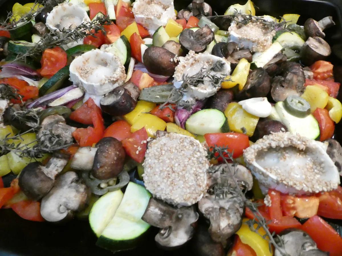 Ofengemüse mit Ziegenkäse - Rezept - Bild Nr. 16406