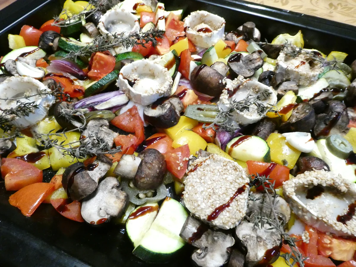 Ofengemüse mit Ziegenkäse - Rezept - Bild Nr. 16407