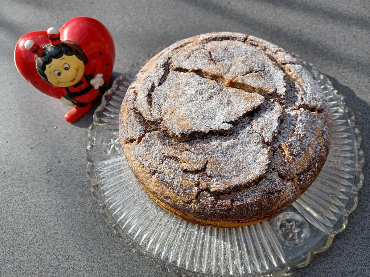 Zebrakuchen mit Kürbiskompott - Rezept - kochbar.de