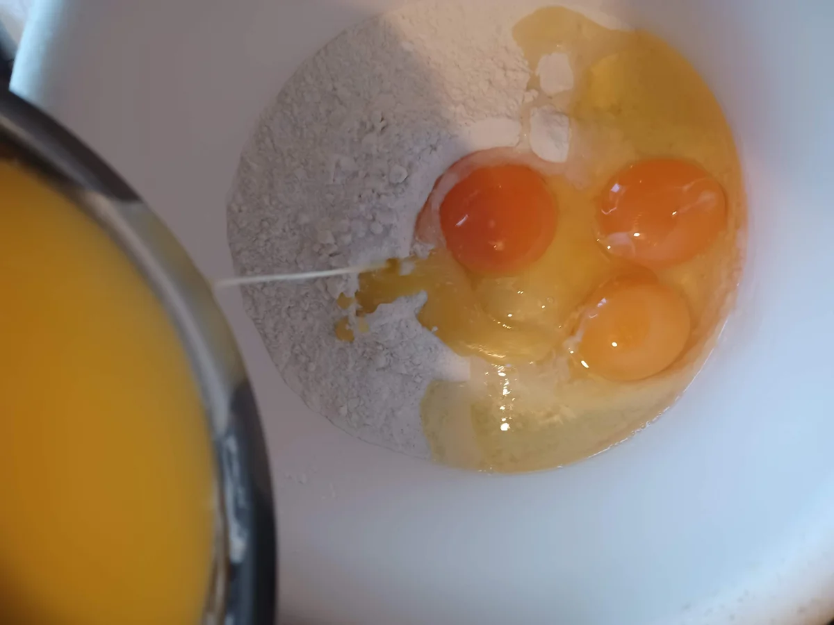 Zebrakuchen mit Kürbiskompott - Rezept - Bild Nr. 16406