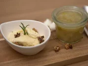 Tonkabohnen-Eis mit Birnenkompott und Walnusscrunch - Rezept - Bild Nr. 16406