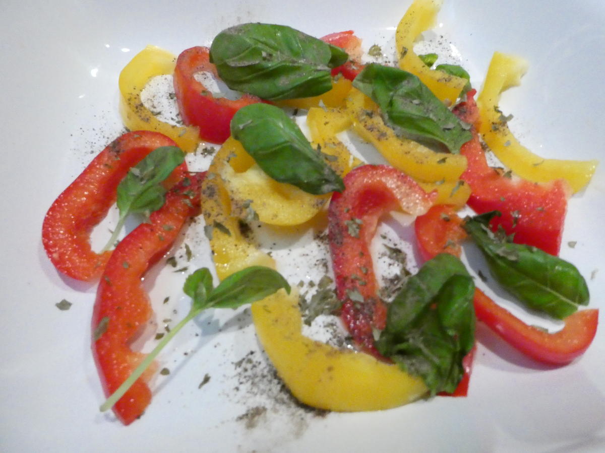 Paprika-Tomaten-Mozzarella-Auflauf - Rezept - Bild Nr. 16409