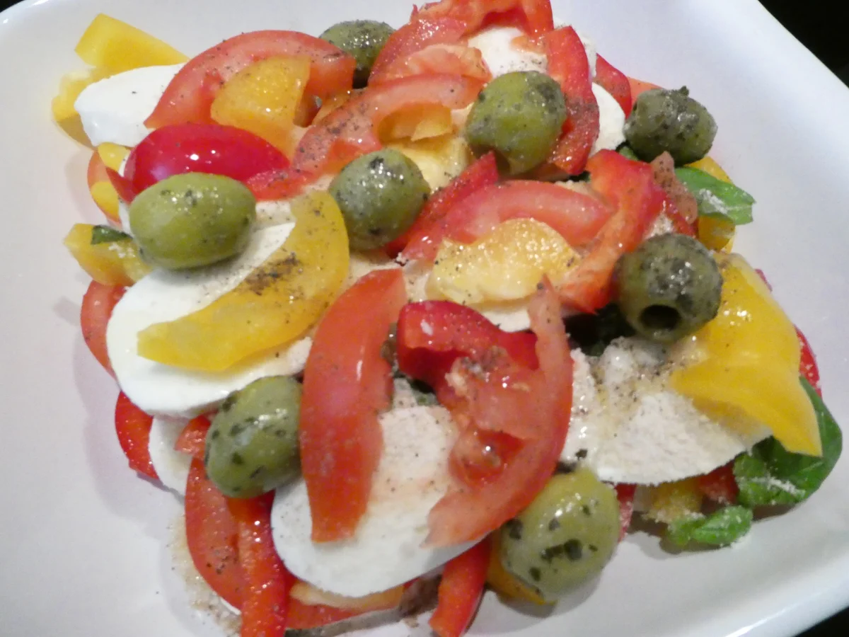 Paprika-Tomaten-Mozzarella-Auflauf - Rezept - Bild Nr. 16412