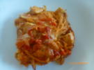 Spaghetti-Auflauf mit Hähnchen und Paprika - Rezept - Bild Nr. 16406
