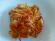 Spaghetti-Auflauf mit Hähnchen und Paprika - Rezept - Bild Nr. 16406