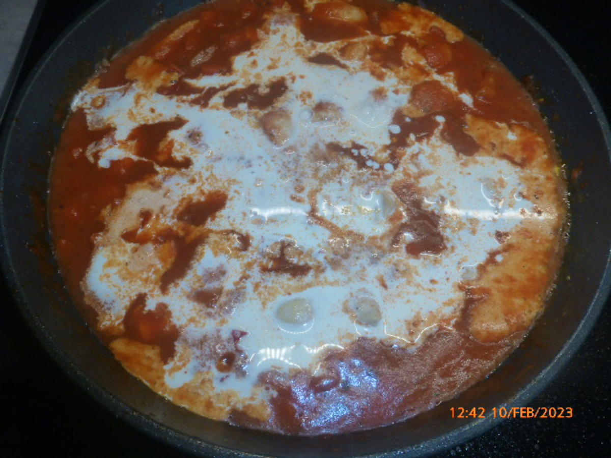 Spaghetti-Auflauf mit Hähnchen und Paprika - Rezept - Bild Nr. 16408