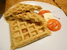 Waffeln mit Tomaten-Mozzarella-Füllung - Rezept - Bild Nr. 16406