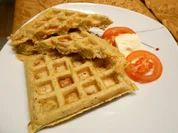 Waffeln mit Tomaten-Mozzarella-Füllung - Rezept - Bild Nr. 16406