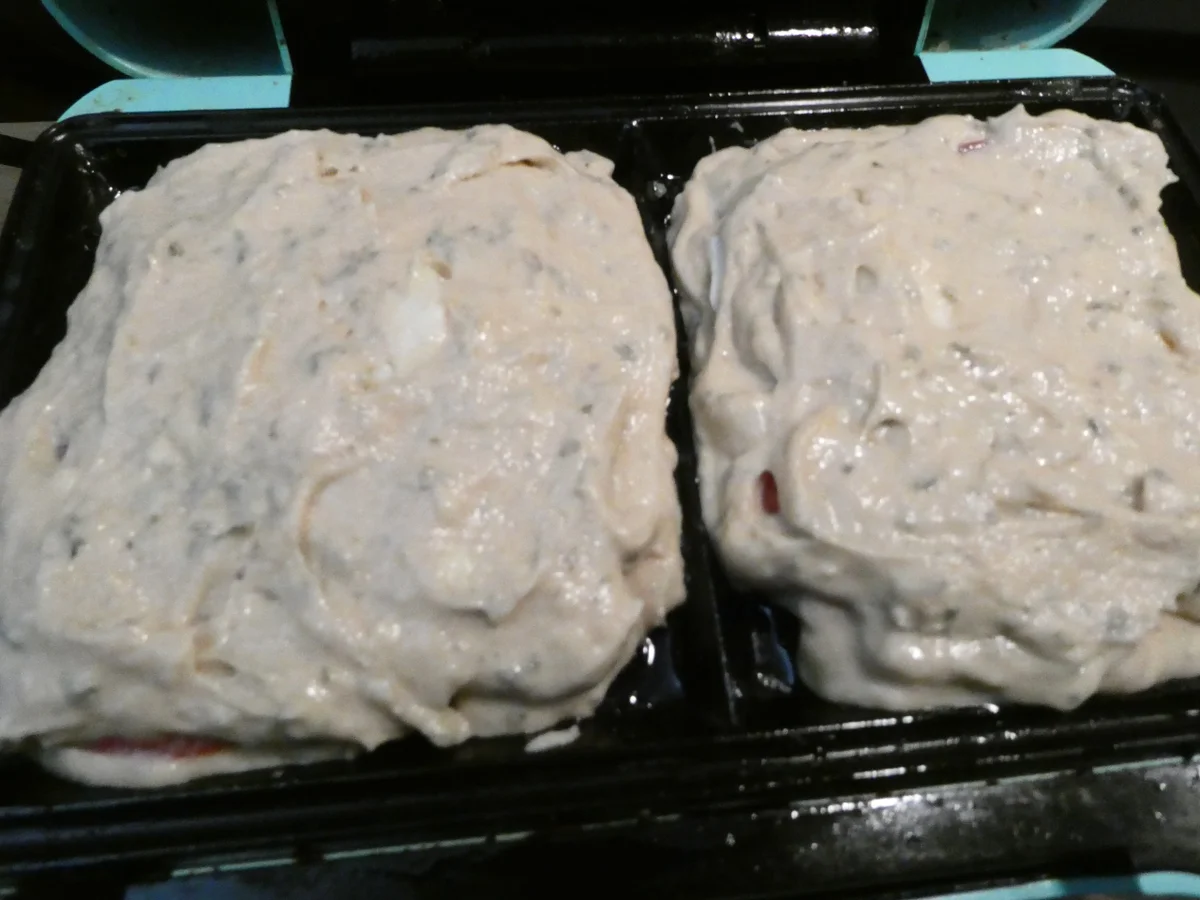 Waffeln mit Tomaten-Mozzarella-Füllung - Rezept - Bild Nr. 16414