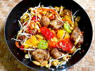Exotische Cap Cay-Pfanne mit Nudeln und Huhn - Rezept - Bild Nr. 2