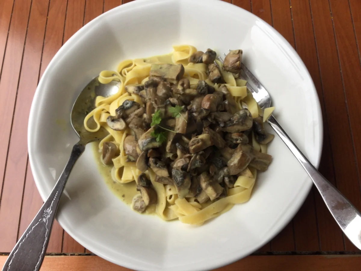 Tagliatelle mit braunen Champignons - Rezept - Bild Nr. 16406
