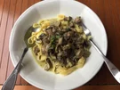 Tagliatelle mit braunen Champignons - Rezept - Bild Nr. 16406