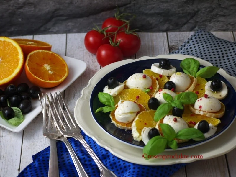 Rezept: Mozzarella Salat mit Orangen Bild Nr. 16407 Mozzarella Salat mit Orangen - Rezept - Bild Nr. 16407