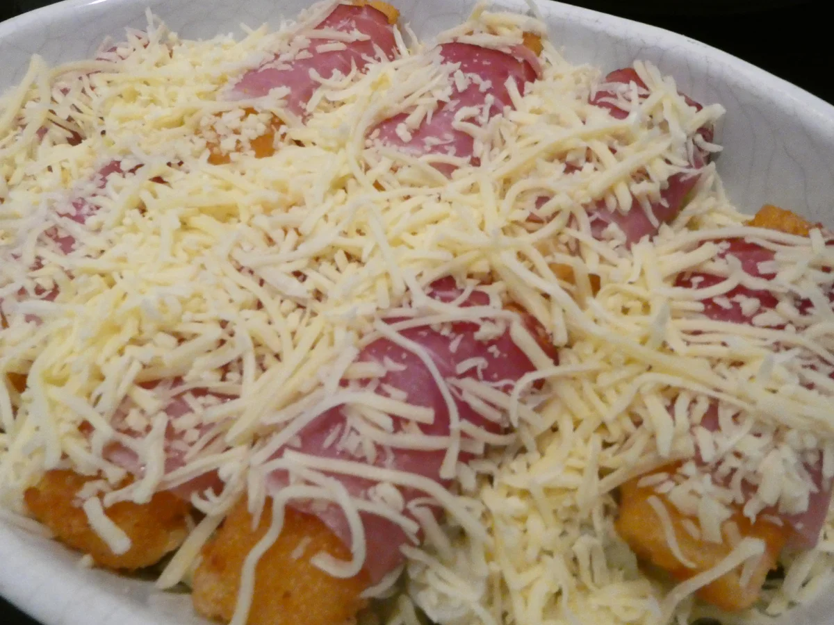 Rezept: Fischstäbchen Kartoffelpüree-Auflauf Bild Nr. 16421 Fischstäbchen Kartoffelpüree-Auflauf - Rezept - Bild Nr. 16421