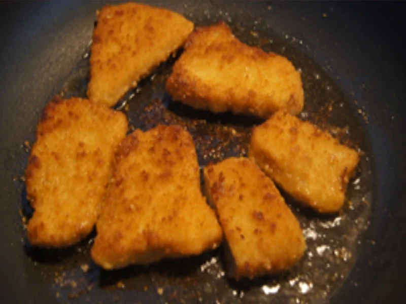 Mini-Knusper-Schnitzel mit Erbsen und Möhren und Kartoffelstampf - Rezept - Bild Nr. 6