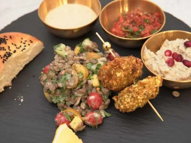 Rezept: Levantinische Mezze Bild Nr. 16409 Levantinische Mezze - Rezept - Bild Nr. 16409