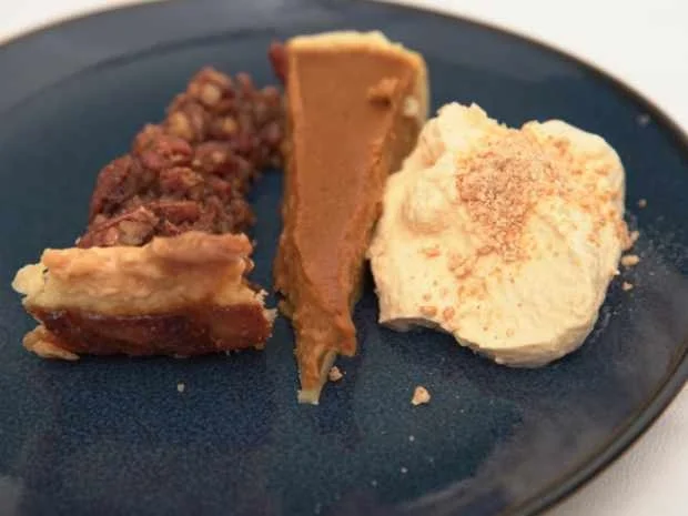 Rezept: Kürbis- und Pekannusskuchen mit Kürbis-Mousse Bild Nr. 2 Kürbis- und Pekannusskuchen mit Kürbis-Mousse - Rezept - Bild Nr. 2