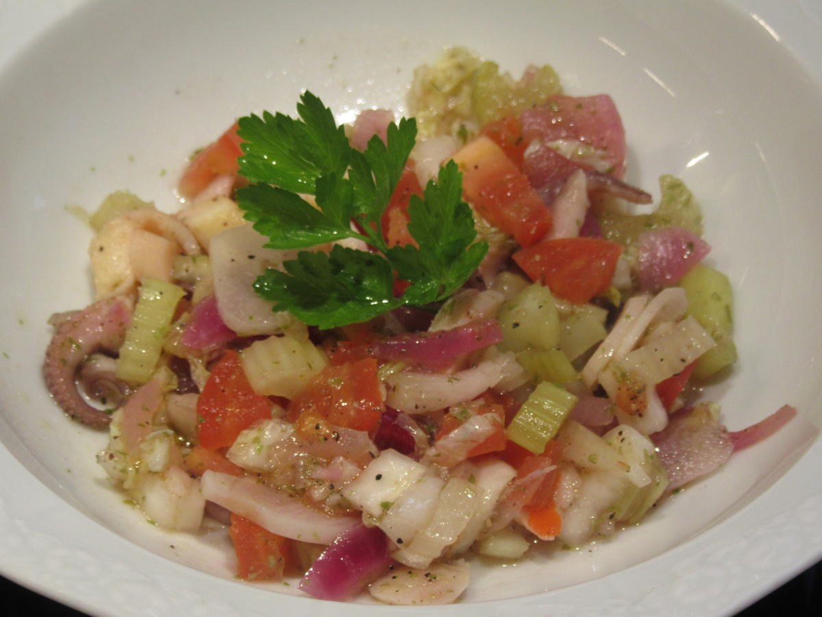 Salate: Oktopussalat - Rezept mit Bild