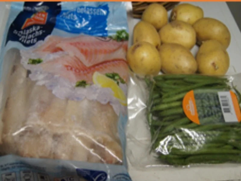 Knusper-Bratfisch mit Kenia-Bohnen und Kartoffelstampf - Rezept - Bild Nr. 16410