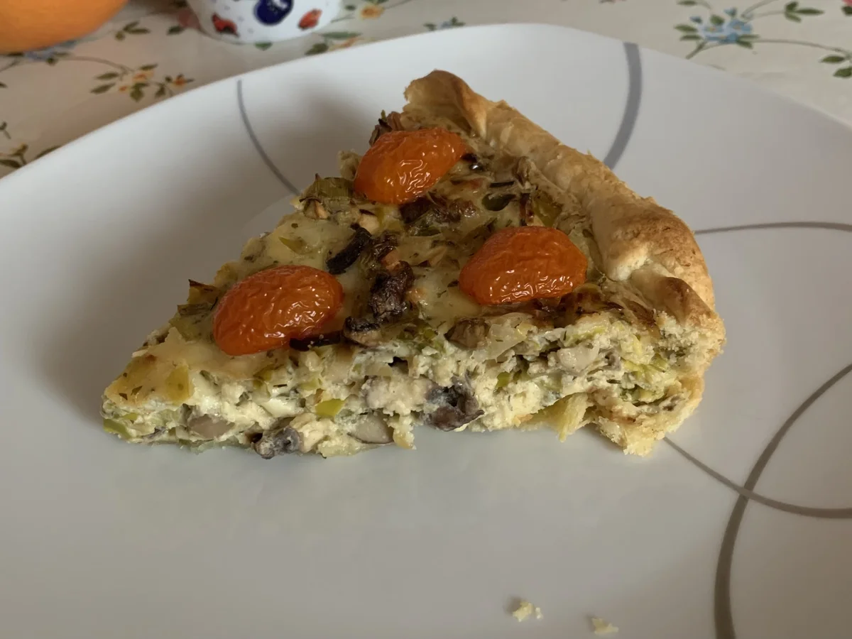 Gemüsekuchen mit Lauch und Pilzen - Rezept - Bild Nr. 16409