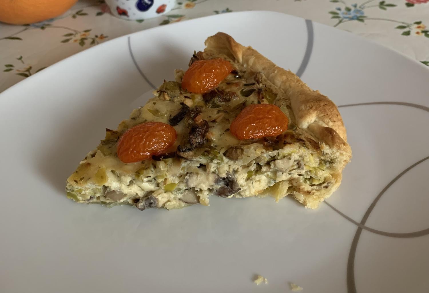 Gemüsekuchen mit Lauch und Pilzen - Rezept - kochbar.de