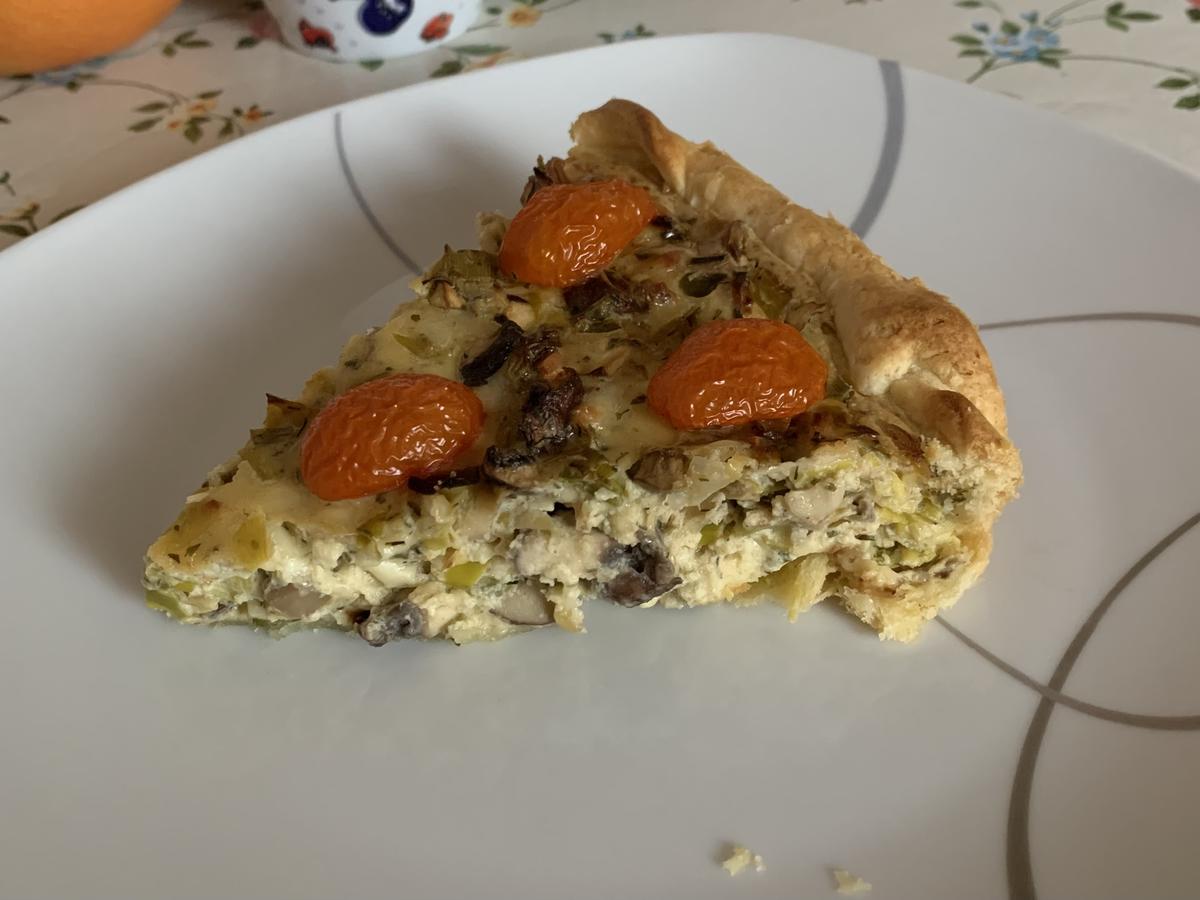Gemüsekuchen mit Lauch und Pilzen - von maracujatraum