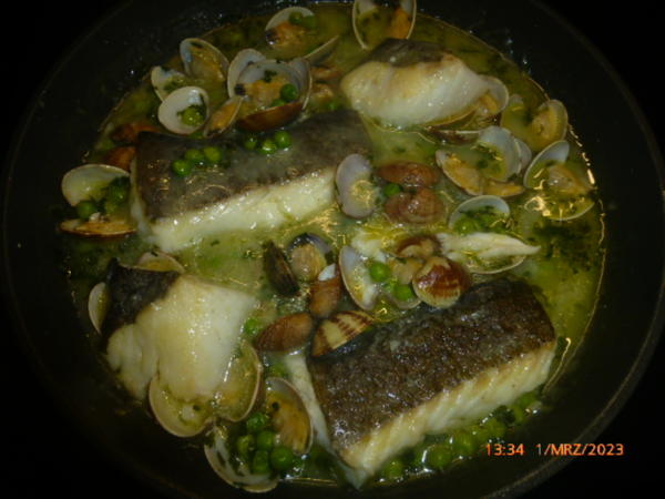 Bacalao mit Venusmuscheln - schnell &amp; einfach - von golfvornholz