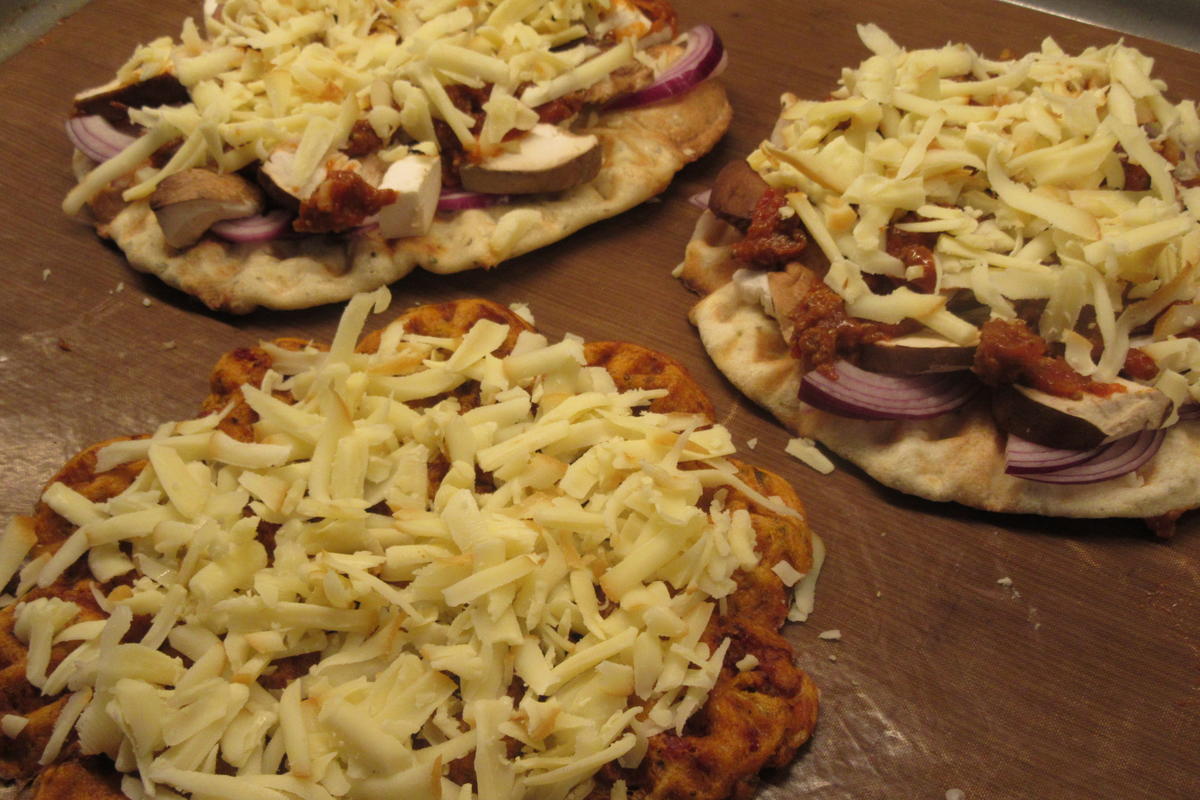 Pikantes Backen: Pizzawaffeln - Waffelpizza - Rezept - Bild Nr. 16419