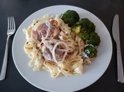 Schweinemedaillons in Gorgonzola-Pfeffer-Sauce - Rezept - Bild Nr. 2