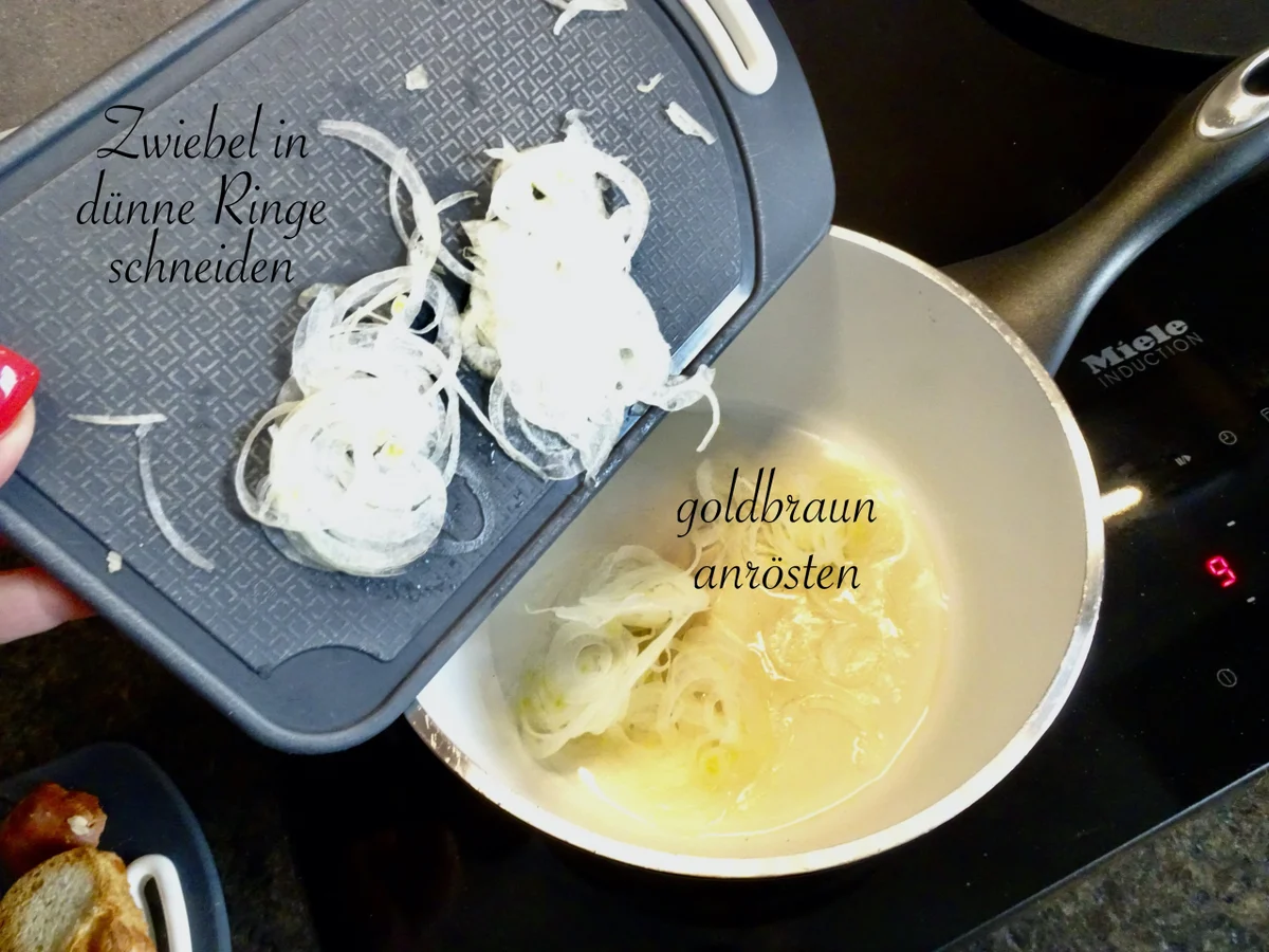 Pikanter, fruchtiger Zwiebel - Käse - Toast - Rezept - Bild Nr. 16423