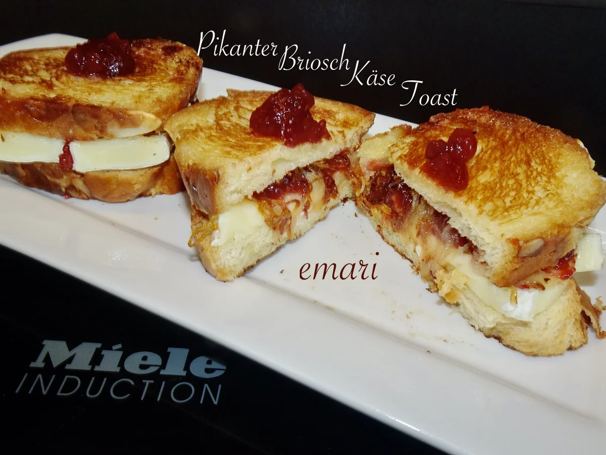 Pikanter, fruchtiger Zwiebel - Käse - Toast - Rezept - Bild Nr. 16433