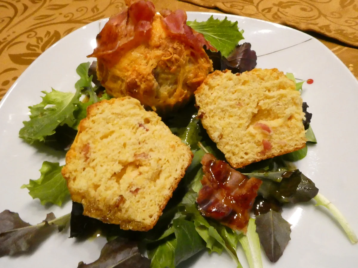 Rezept: Cheddar-Bacon -Muffins Bild Nr. 16414 Cheddar-Bacon -Muffins - Rezept - Bild Nr. 16414