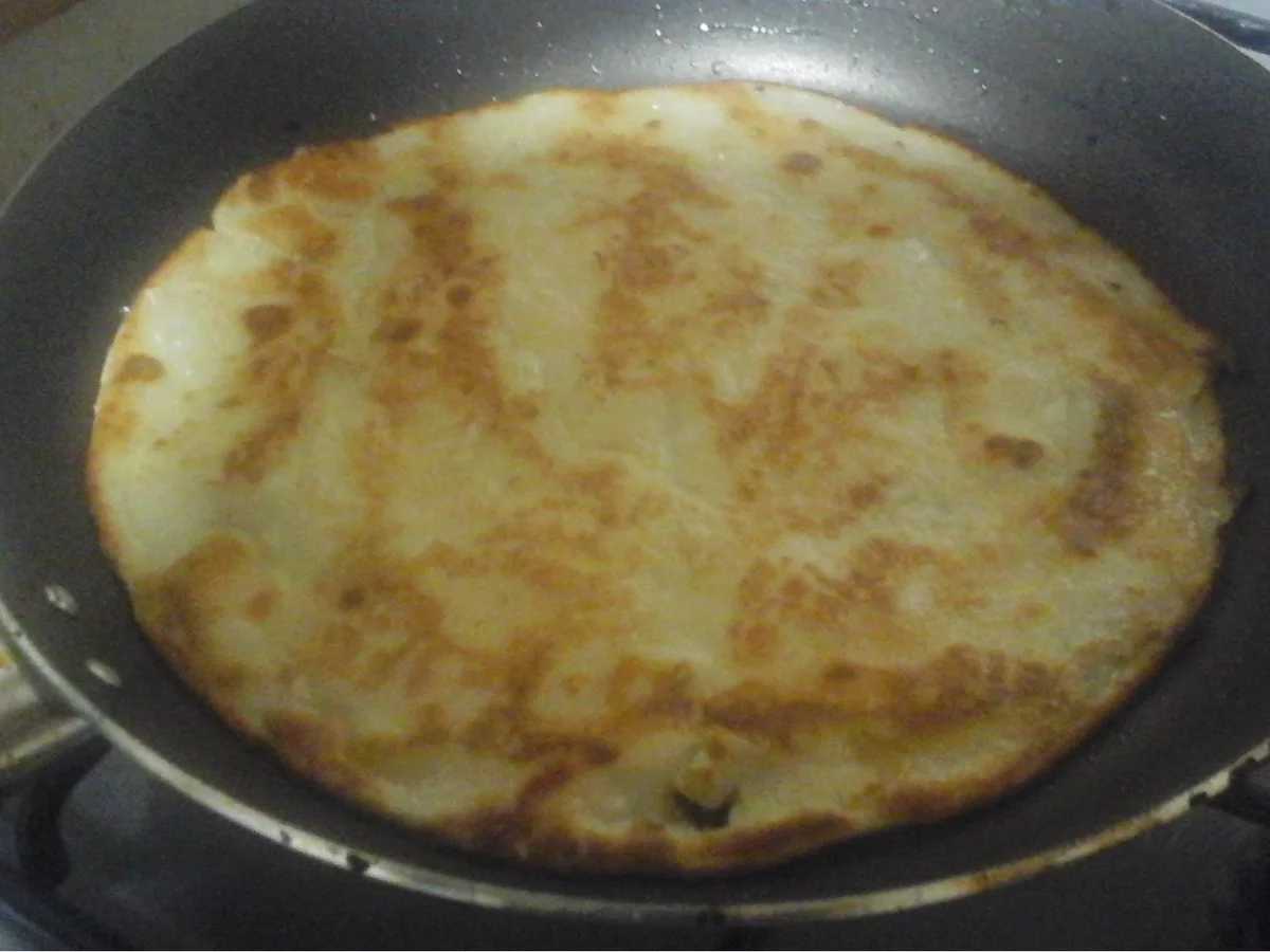 Pfannkuchen XL mit Apfelmus - Rezept - Bild Nr. 5