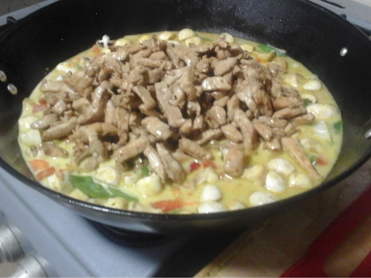 Hähnchenfleisch-Gemüse-Curry mit Basmatireis - Rezept - Bild Nr. 12