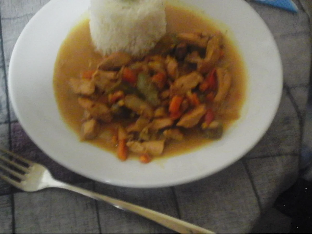 Hähnchenfleisch-Gemüse-Curry mit Basmatireis - Rezept - Bild Nr. 15