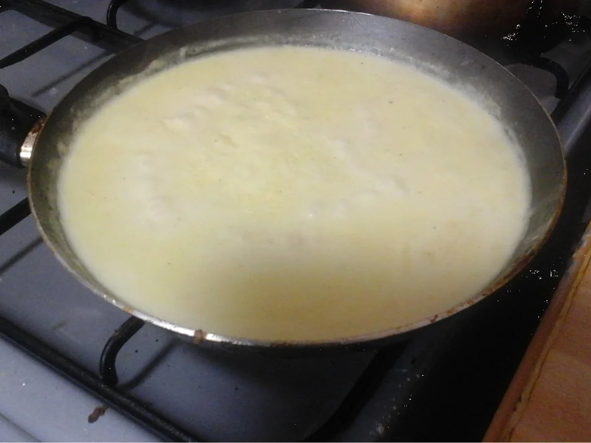 Rezept: Hähnchennuggets mit Rahmsauce, Blumenkohl und Pellkartoffeln Bild Nr. 7 Hähnchennuggets mit Rahmsauce, Blumenkohl und Pellkartoffeln - Rezept - Bild Nr. 7