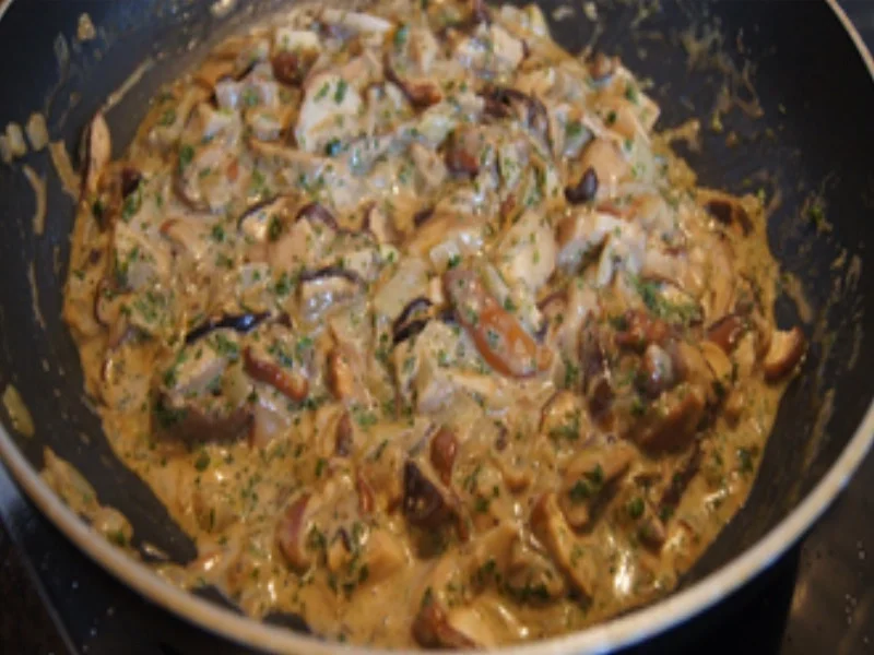 Rezept: Rahmsteinpilze mit Reibekuchen und Rote-Bete Salat Bild Nr. 16425 Rahmsteinpilze mit Reibekuchen und Rote-Bete Salat - Rezept - Bild Nr. 16425