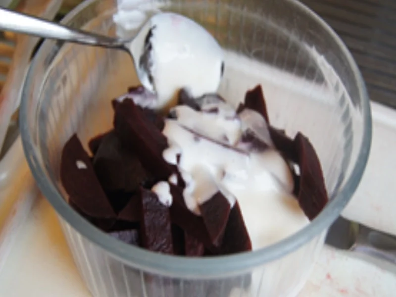 Rezept: Rahmsteinpilze mit Reibekuchen und Rote-Bete Salat Bild Nr. 16430 Rahmsteinpilze mit Reibekuchen und Rote-Bete Salat - Rezept - Bild Nr. 16430