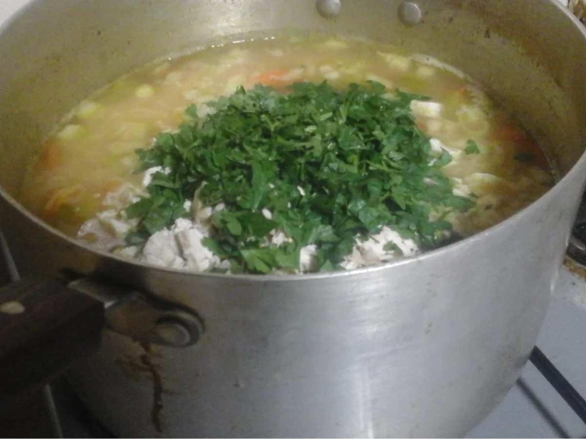 Hühnersuppe mit Eierstich und Basmatireis - Rezept - Bild Nr. 16431