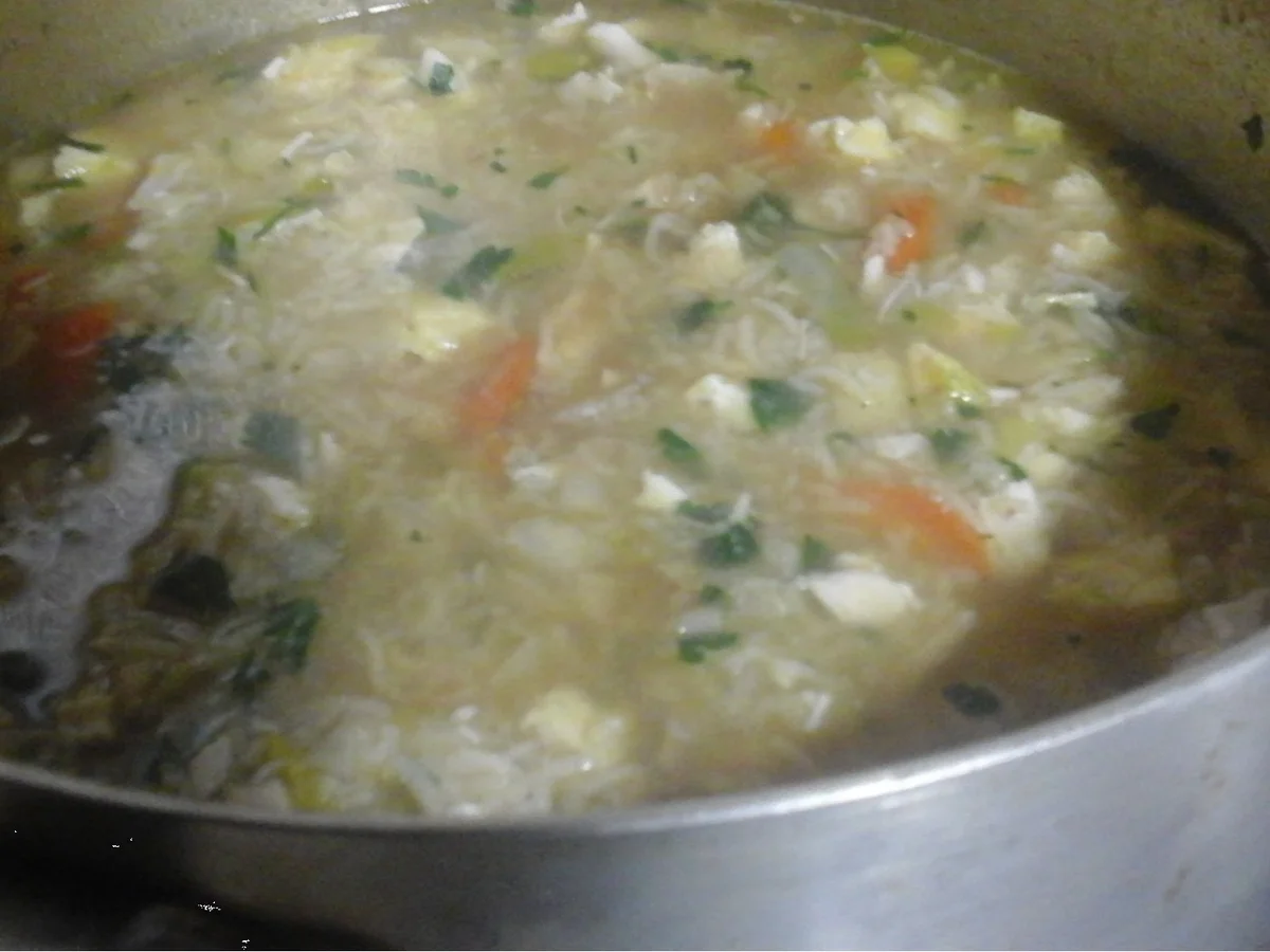 Hühnersuppe mit Eierstich und Basmatireis - Rezept - Bild Nr. 16432