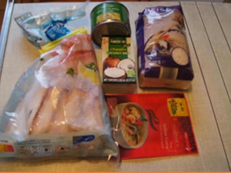 Rezept: Gelbes Fisch-Curry mit Basmatireis Bild Nr. 3 Gelbes Fisch-Curry mit Basmatireis - Rezept - Bild Nr. 3