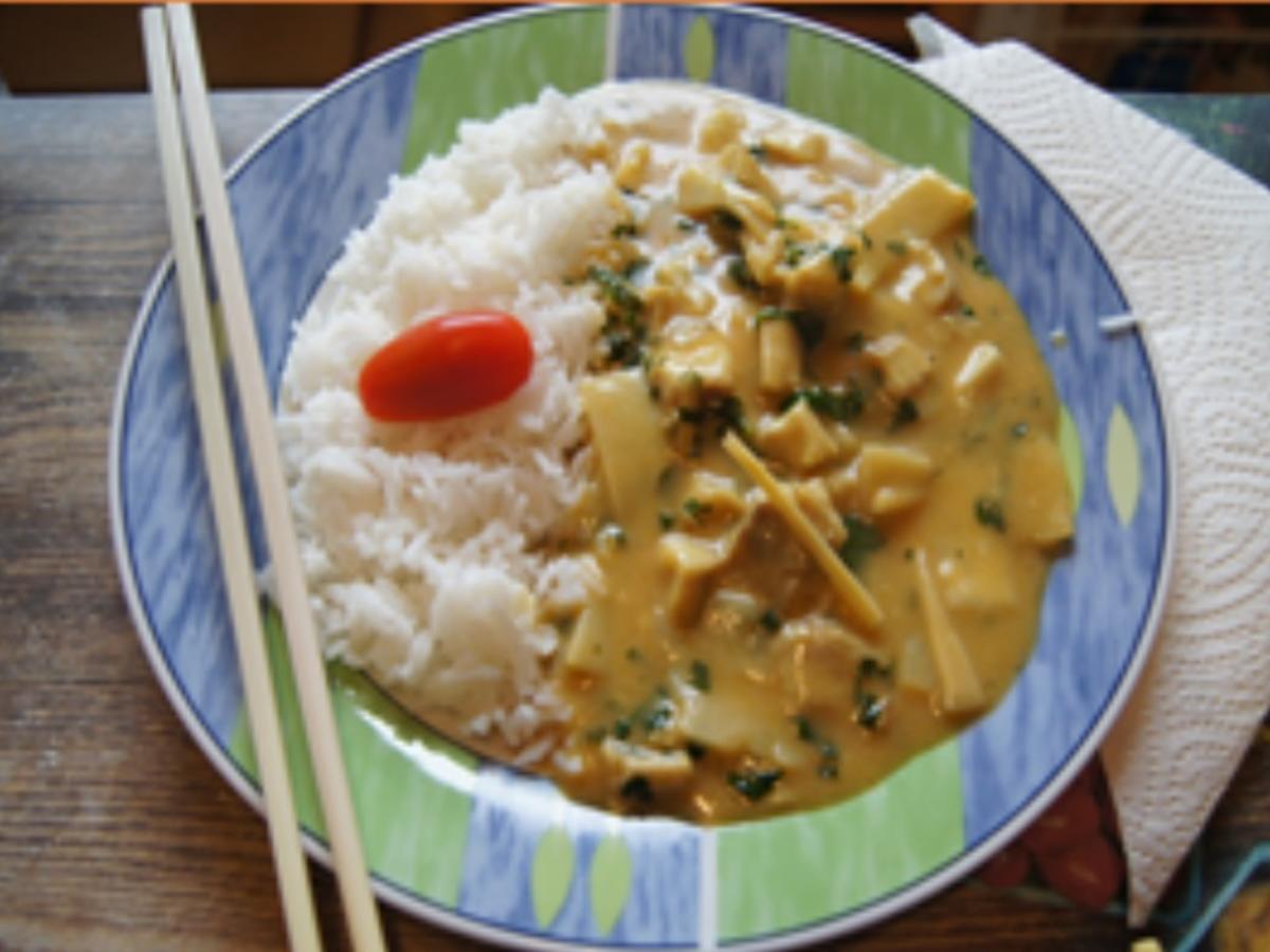 Gelbes Fisch-Curry mit Basmatireis - Rezept - Bild Nr. 12