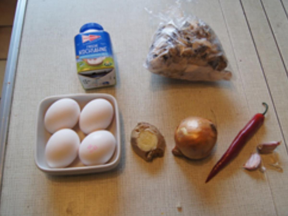 Eierpfannkuchen mit Steinpilz-Belag - Rezept - Bild Nr. 3