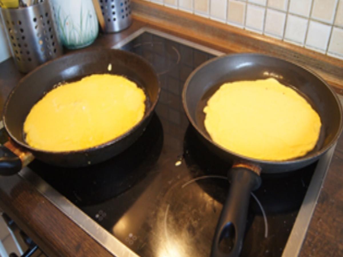 Eierpfannkuchen mit Steinpilz-Belag - Rezept - Bild Nr. 6