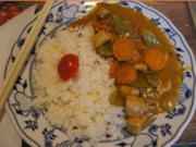 Gelbes Hähnchenbrustfilet-Curry mit Basmatireis - Rezept - Bild Nr. 2