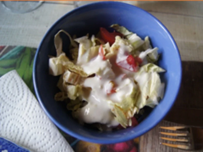Gekochte Eier in Dillsauce mit Drillingen und Salat - Rezept - Bild Nr. 16456