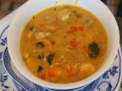 Garnelen-Hähnchen-Suppentopf im Wok - Rezept - Bild Nr. 16439