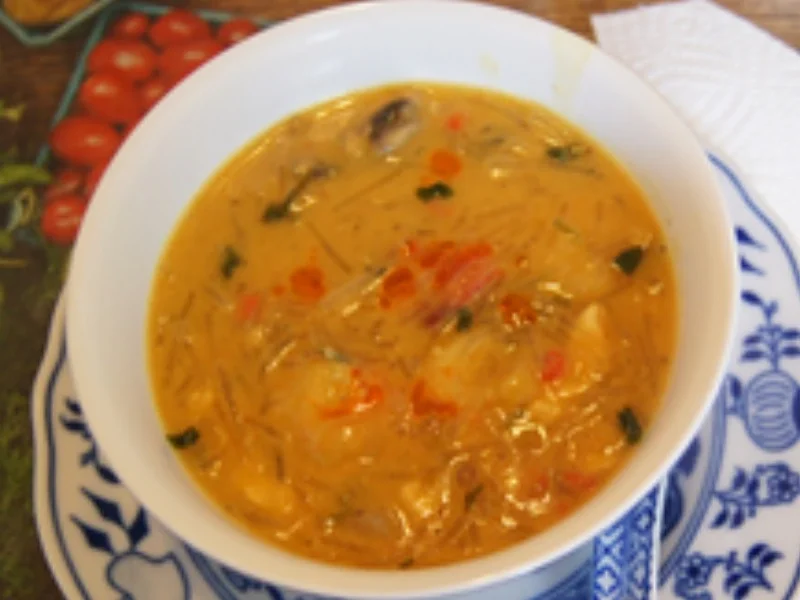 Garnelen-Hähnchen-Suppentopf im Wok - Rezept - Bild Nr. 16467